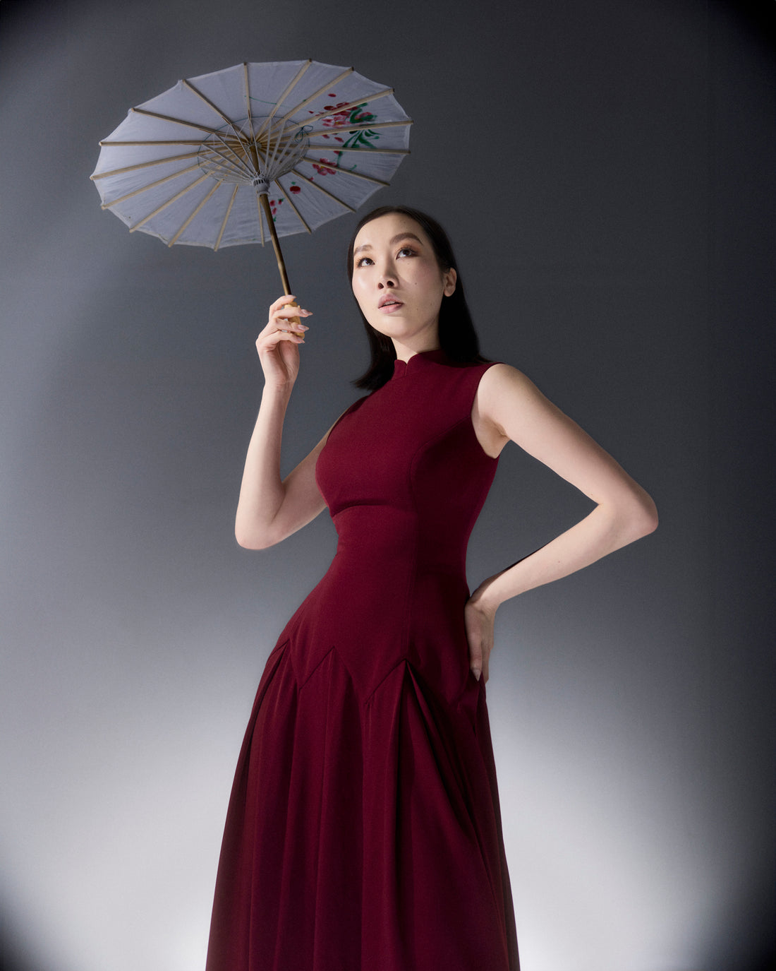 Comtesse Low Waist Maxi Dress